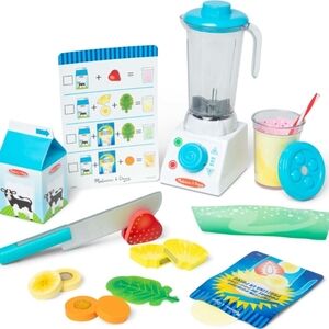 Melissa & Doug Smoothie Maker Blender Set with Play Food - 22 Pieces
